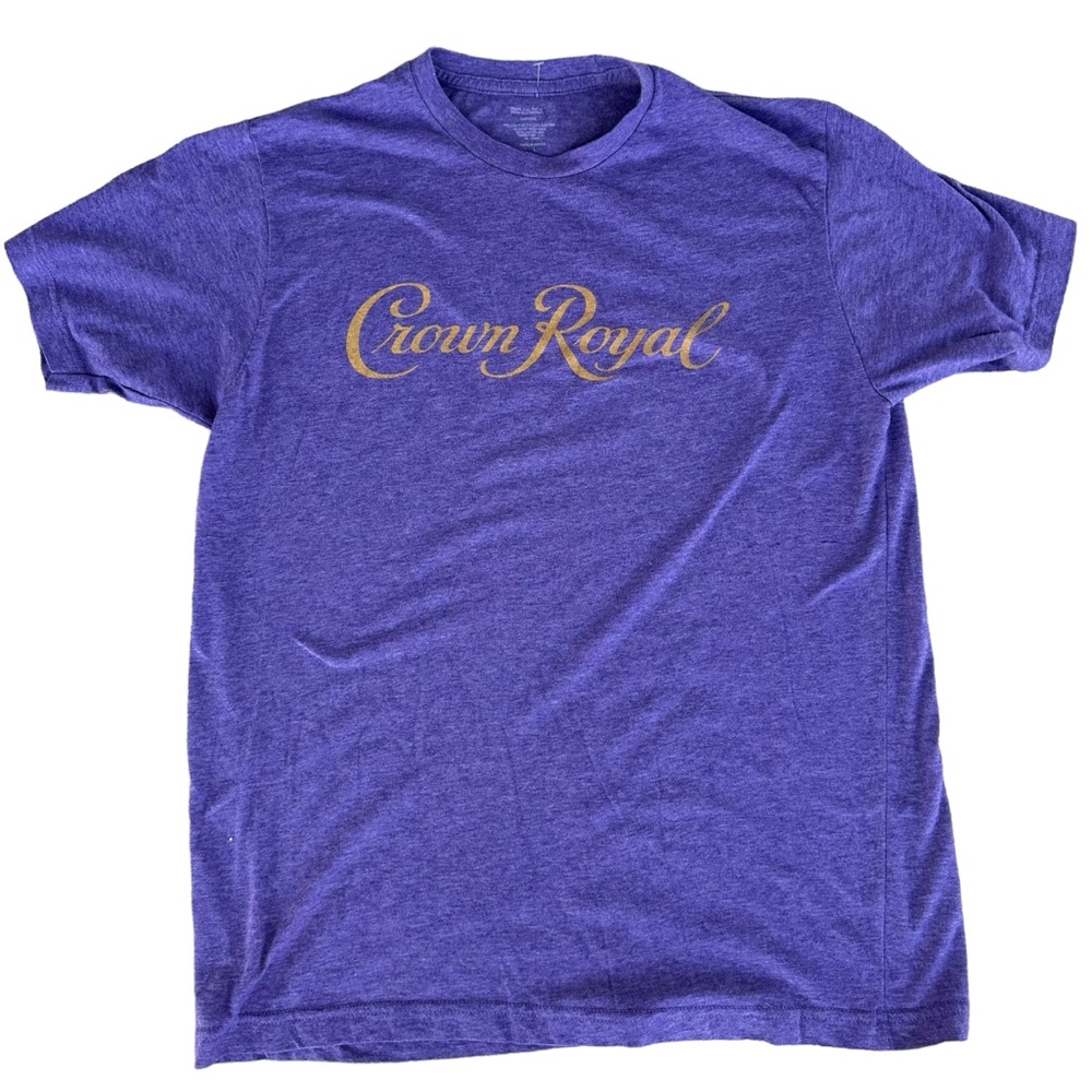 Crown Royal Graphic Tee Large Purple Gold Classic